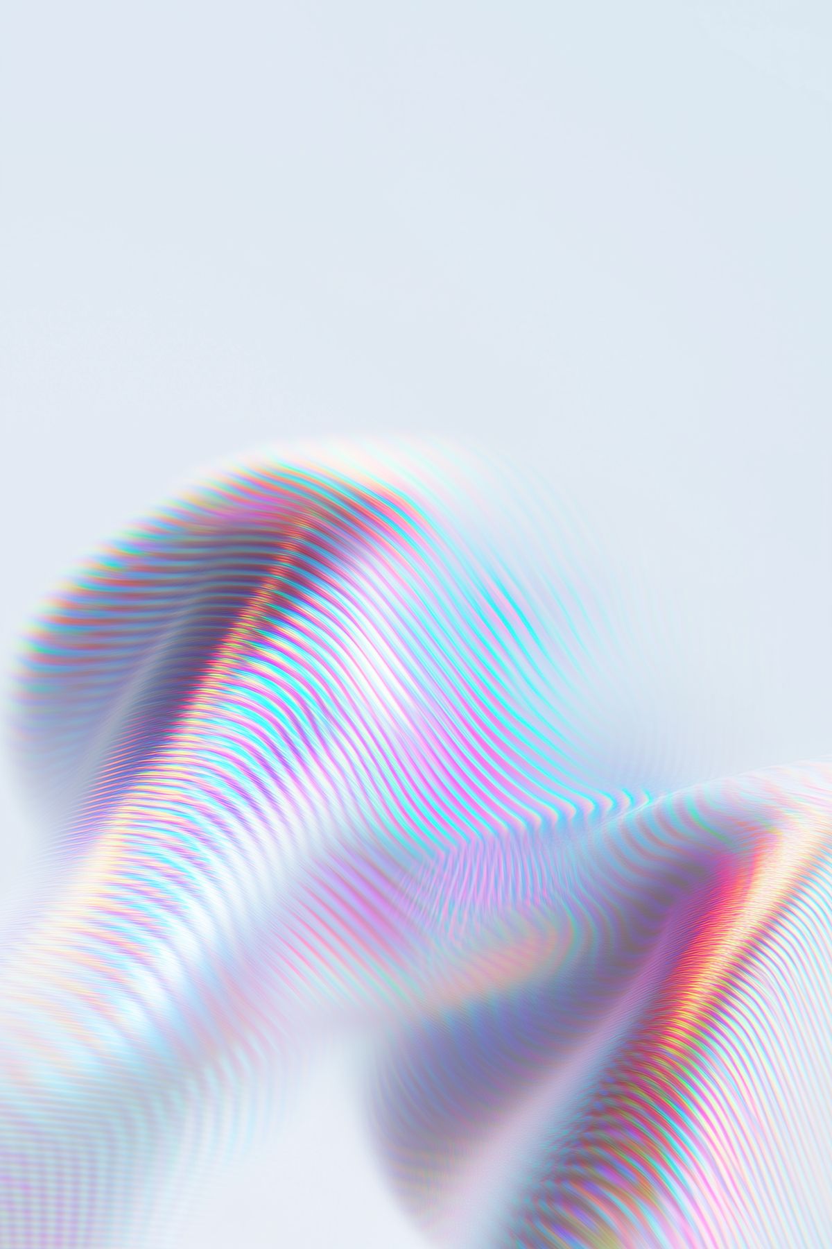 Holographic iridescent fabric texture